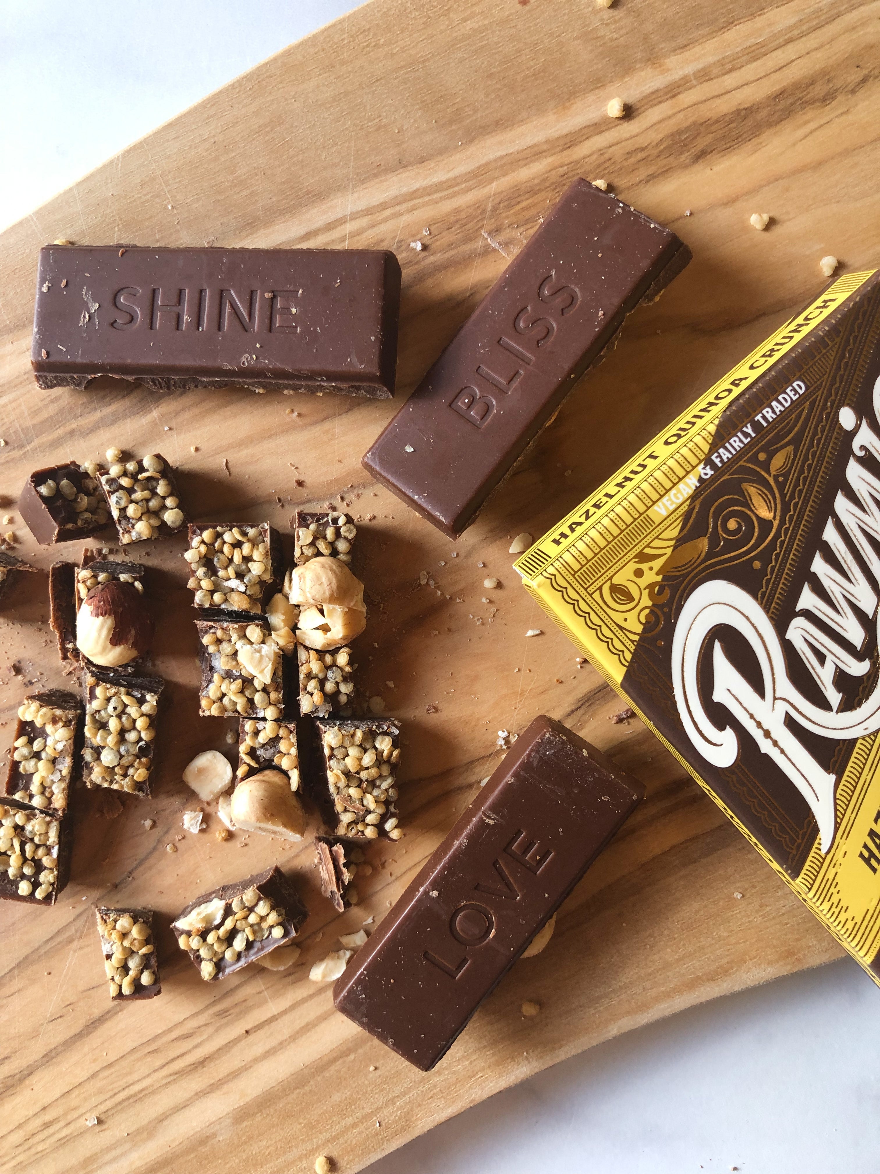 Hazelnut Quinoa Crunch Bark