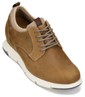 Men's Tan Brown Elevator Shoes J1200
