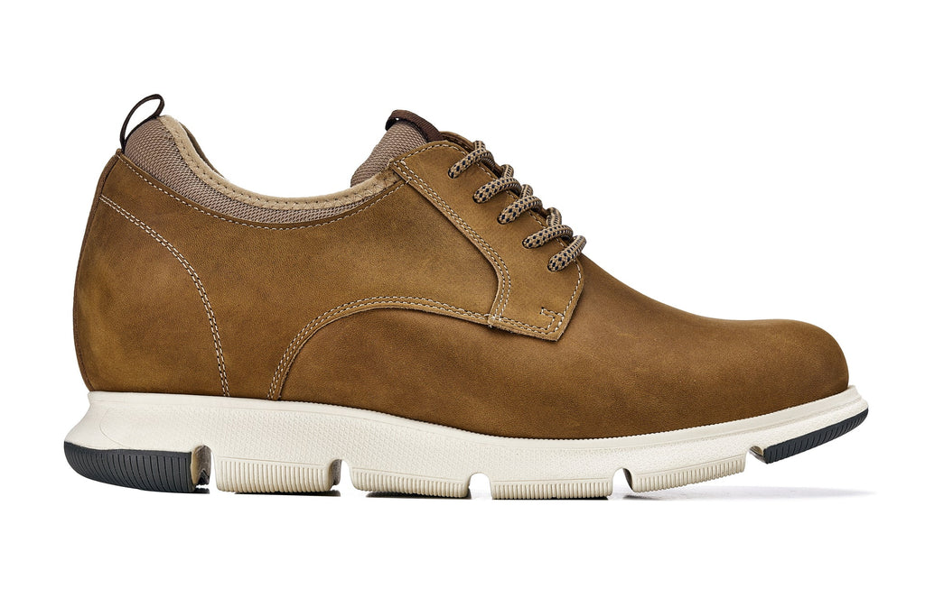 Men's Tan Brown Elevator Shoes J1200