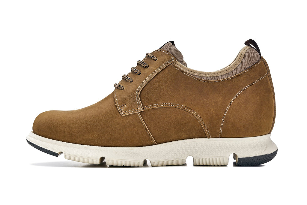Men's Tan Brown Elevator Shoes J1200