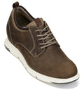 Men's Coffee Brown Elevator Shoes J1201