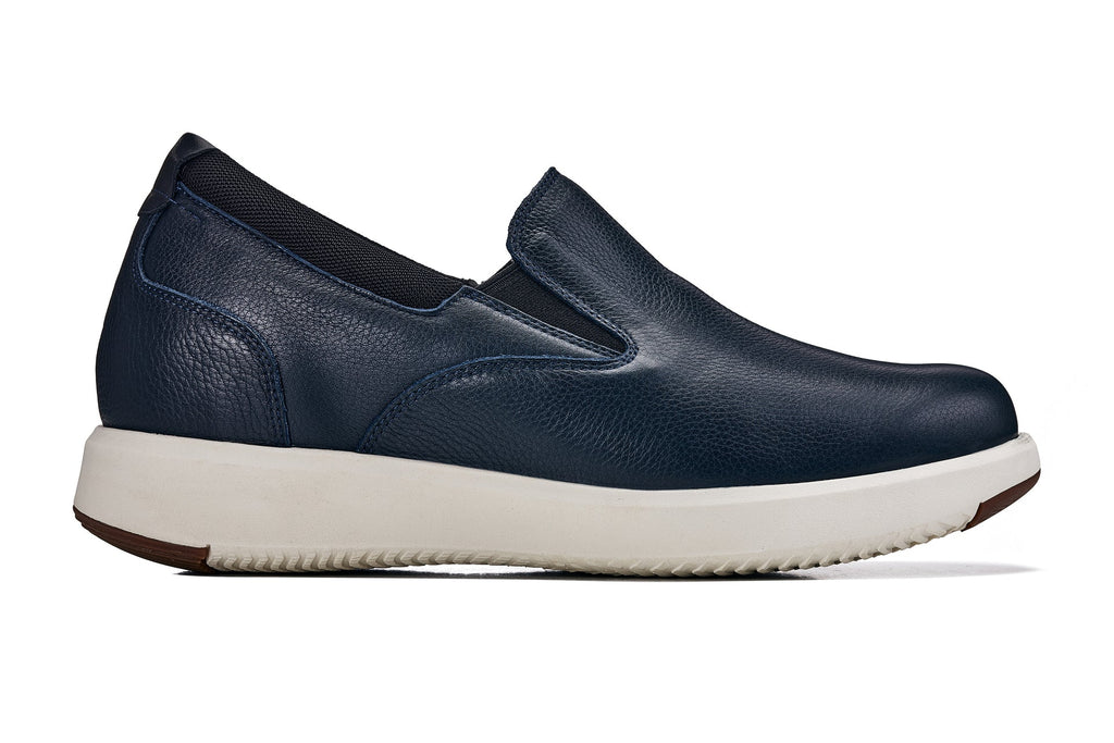 Men's Dark Slate Blue Leather Loafers J1421