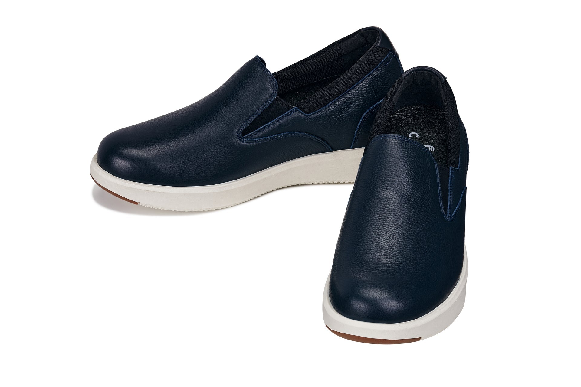 Men's Dark Slate Blue Leather Loafers J1421