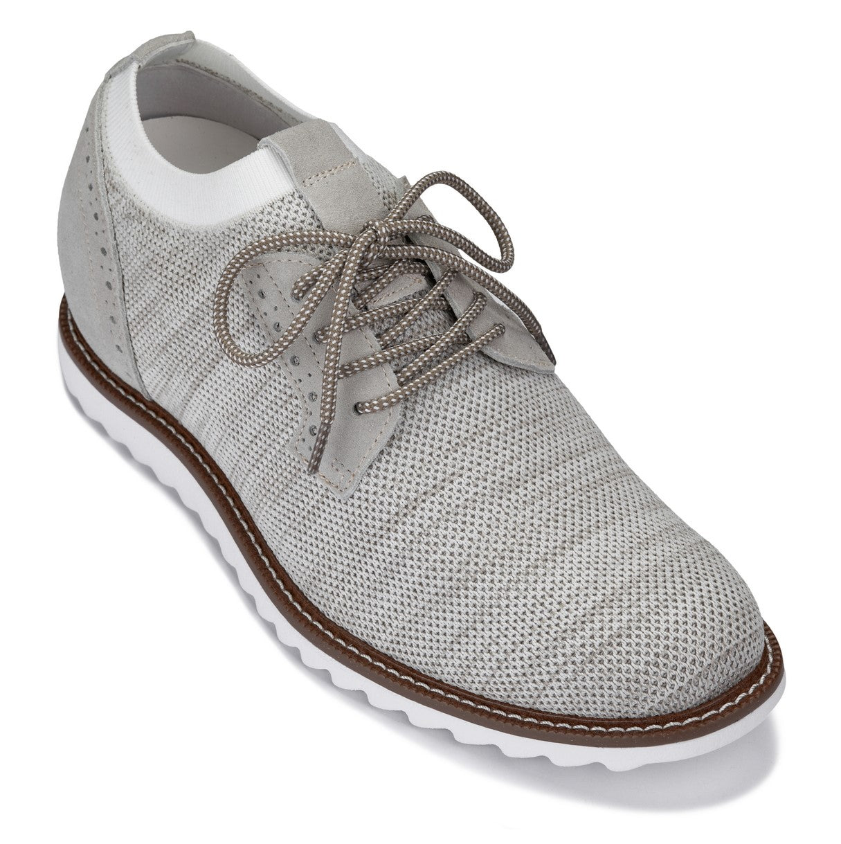 Men's Cream Elevator Shoes J1505