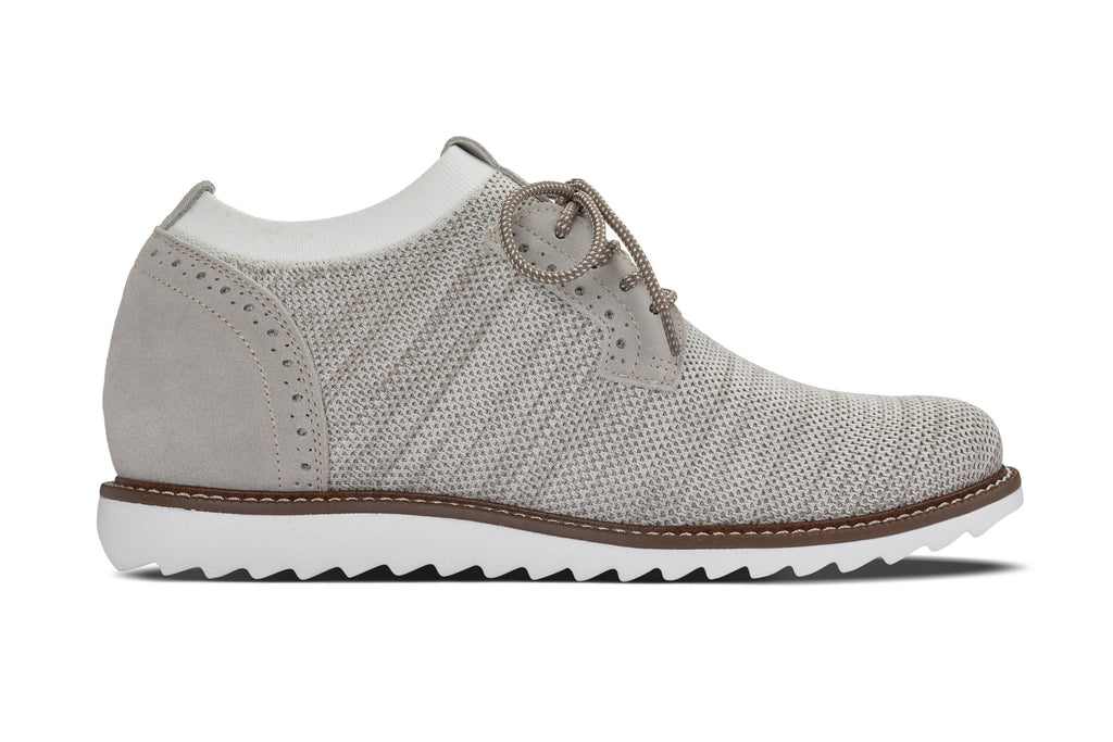 Men's Cream Elevator Shoes J1505