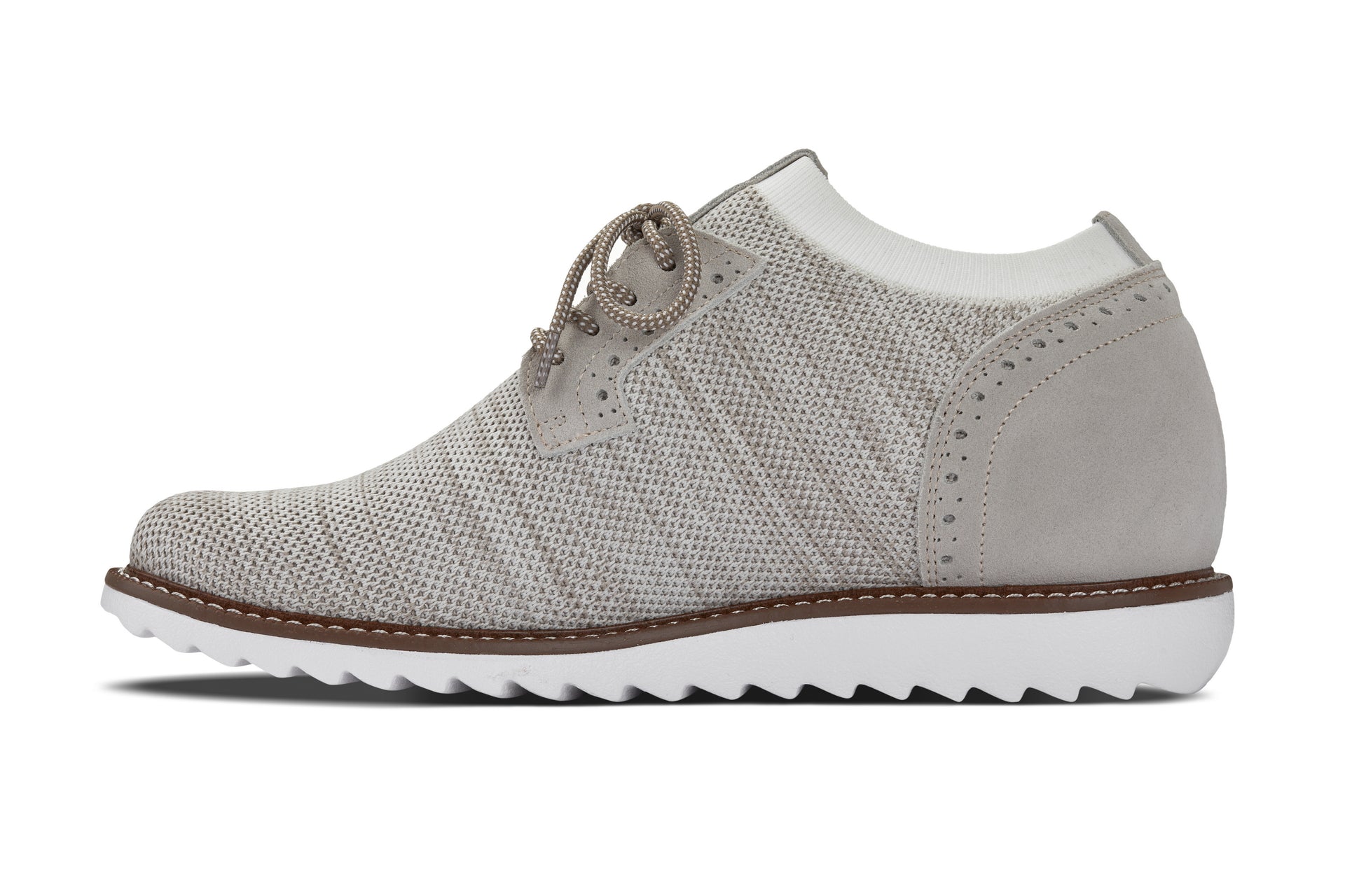Men's Cream Elevator Shoes J1505