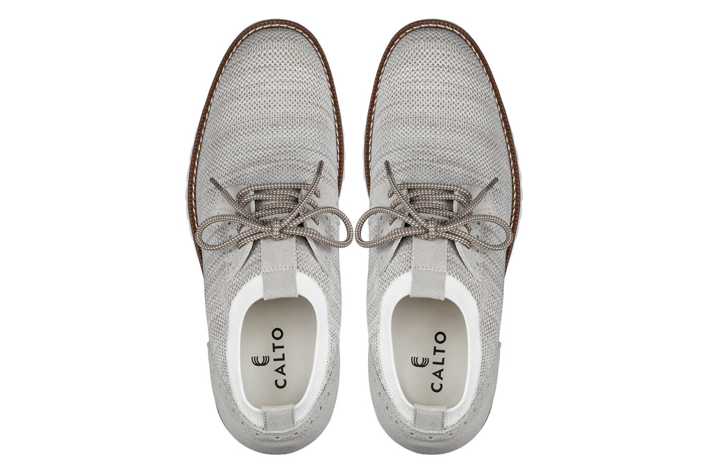 Men's Cream Elevator Shoes J1505
