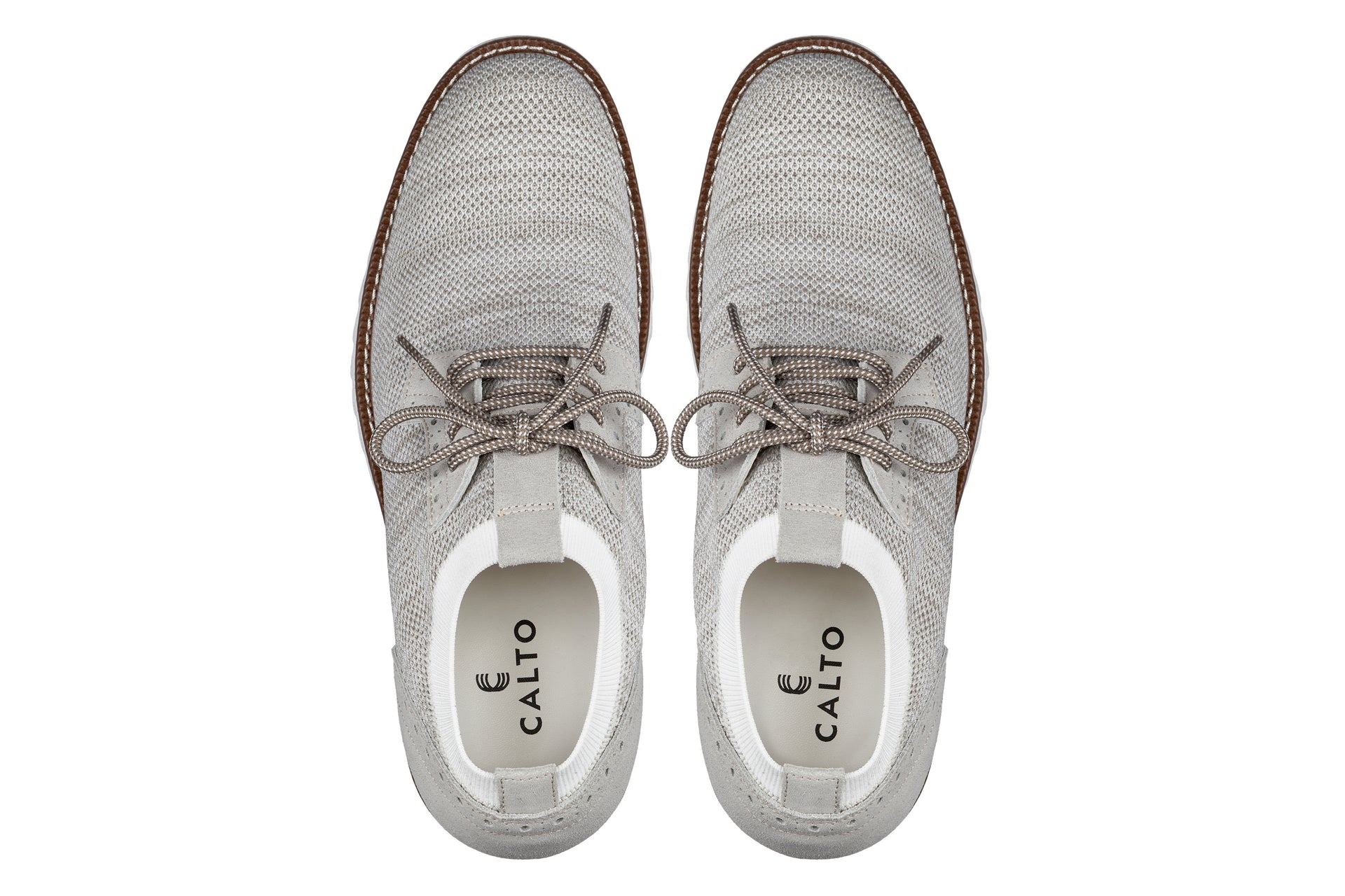 Men's Cream Elevator Shoes J1505