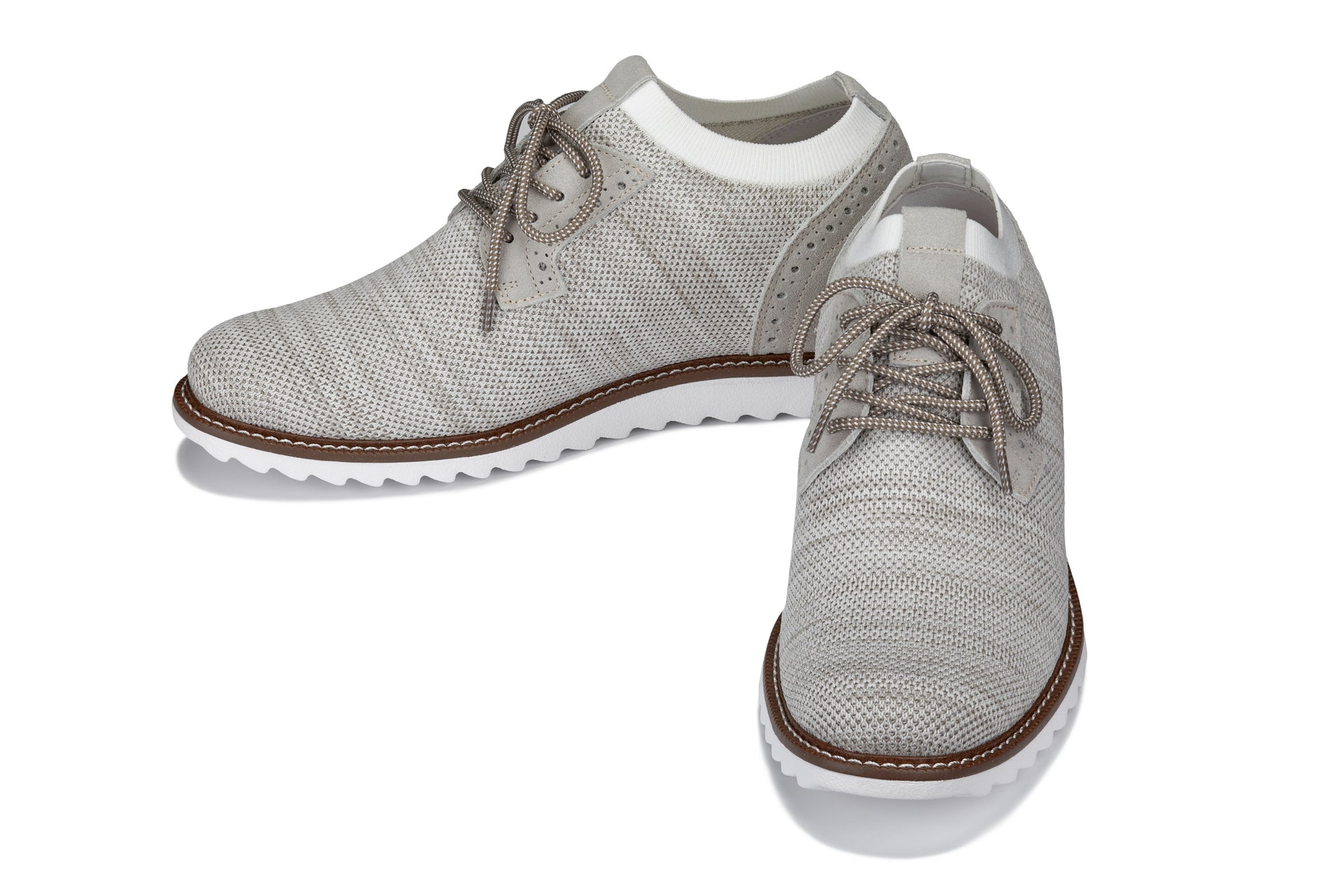 Men's Cream Elevator Shoes J1505