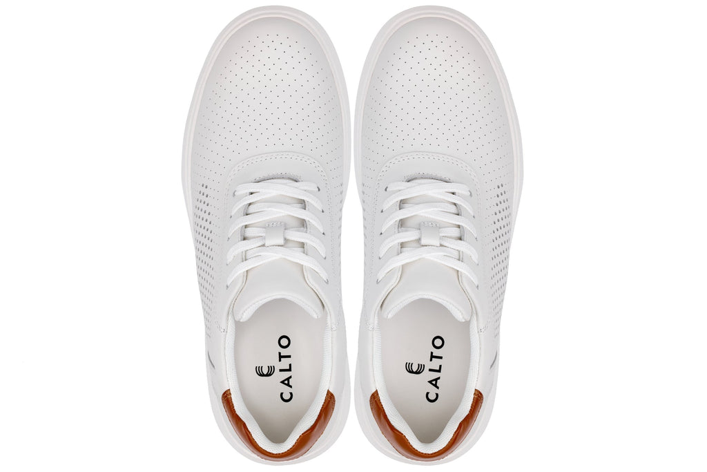 Men's White Lightweight Casual Walkers J1581