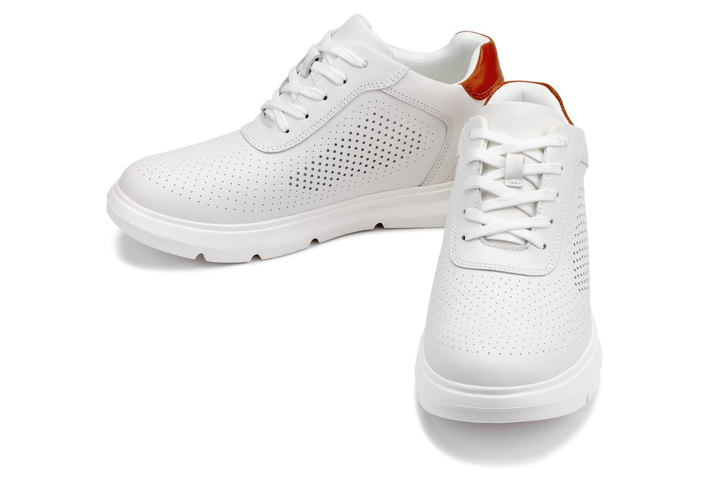 Men's White Lightweight Casual Walkers J1581