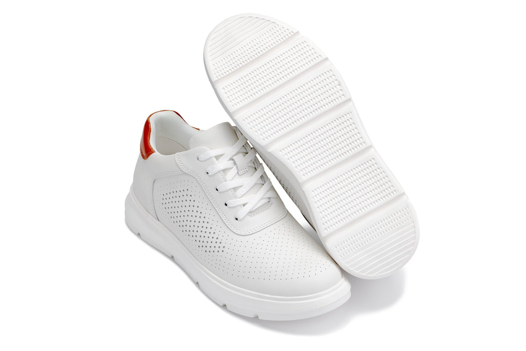 Men's White Lightweight Casual Walkers J1581