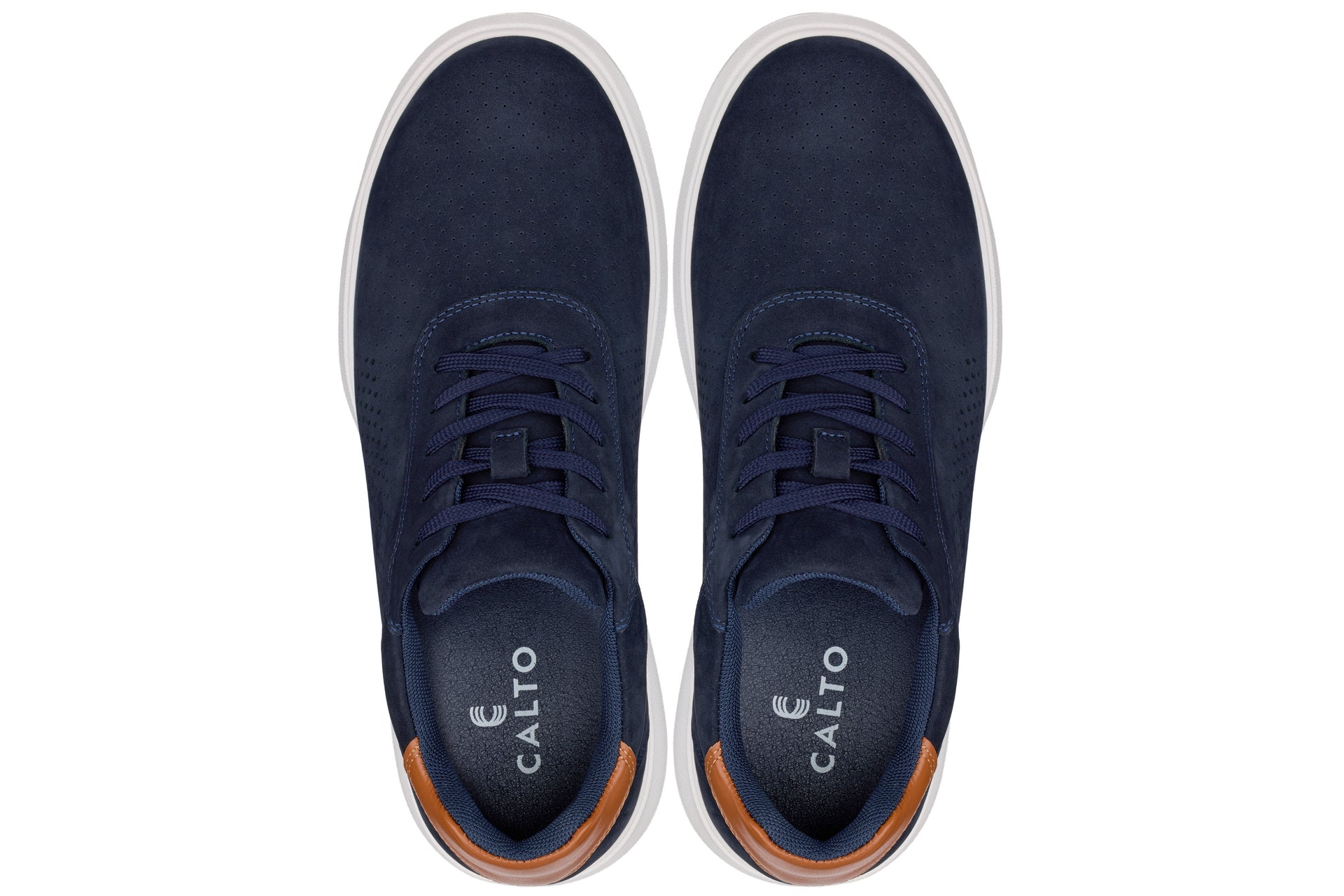 CALTO - J1582  - 2.6 Inches Taller (Navy) - Lightweight Casual Walkers
