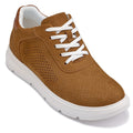 CALTO - J1583  - 2.6 Inches Taller (Brown) - Lightweight Casual Walkers