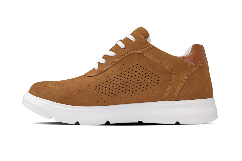 CALTO - J1583  - 2.6 Inches Taller (Brown) - Lightweight Casual Walkers