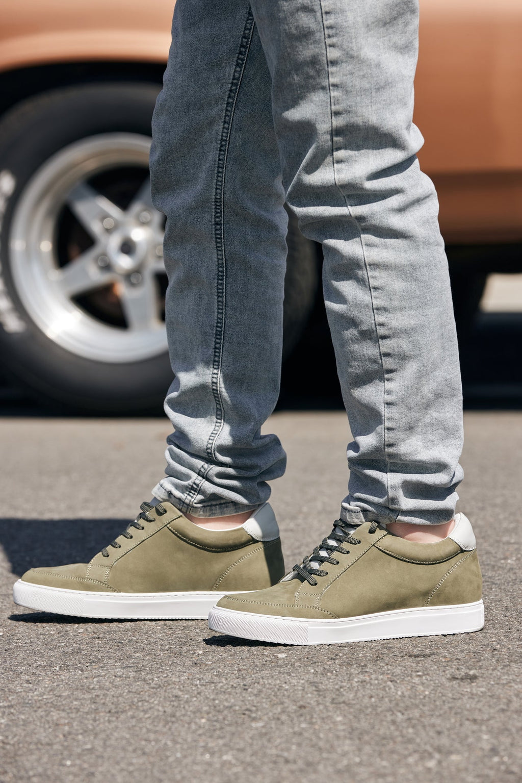 Men's Olive Casual Shoes J1854