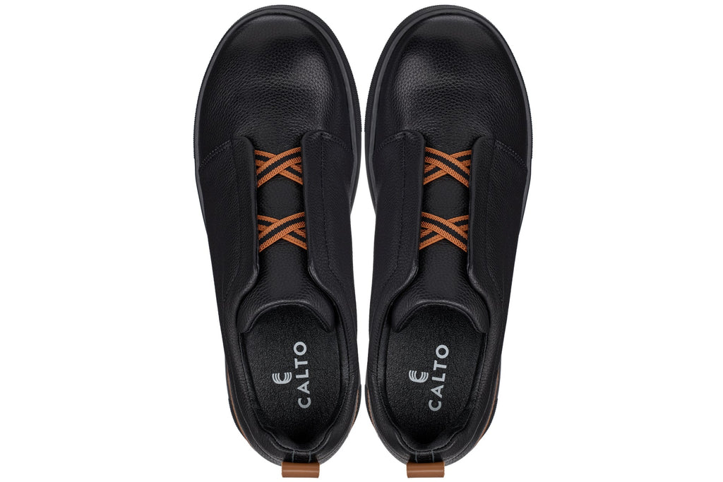 Men's Black Slip-On Snoafers J1931