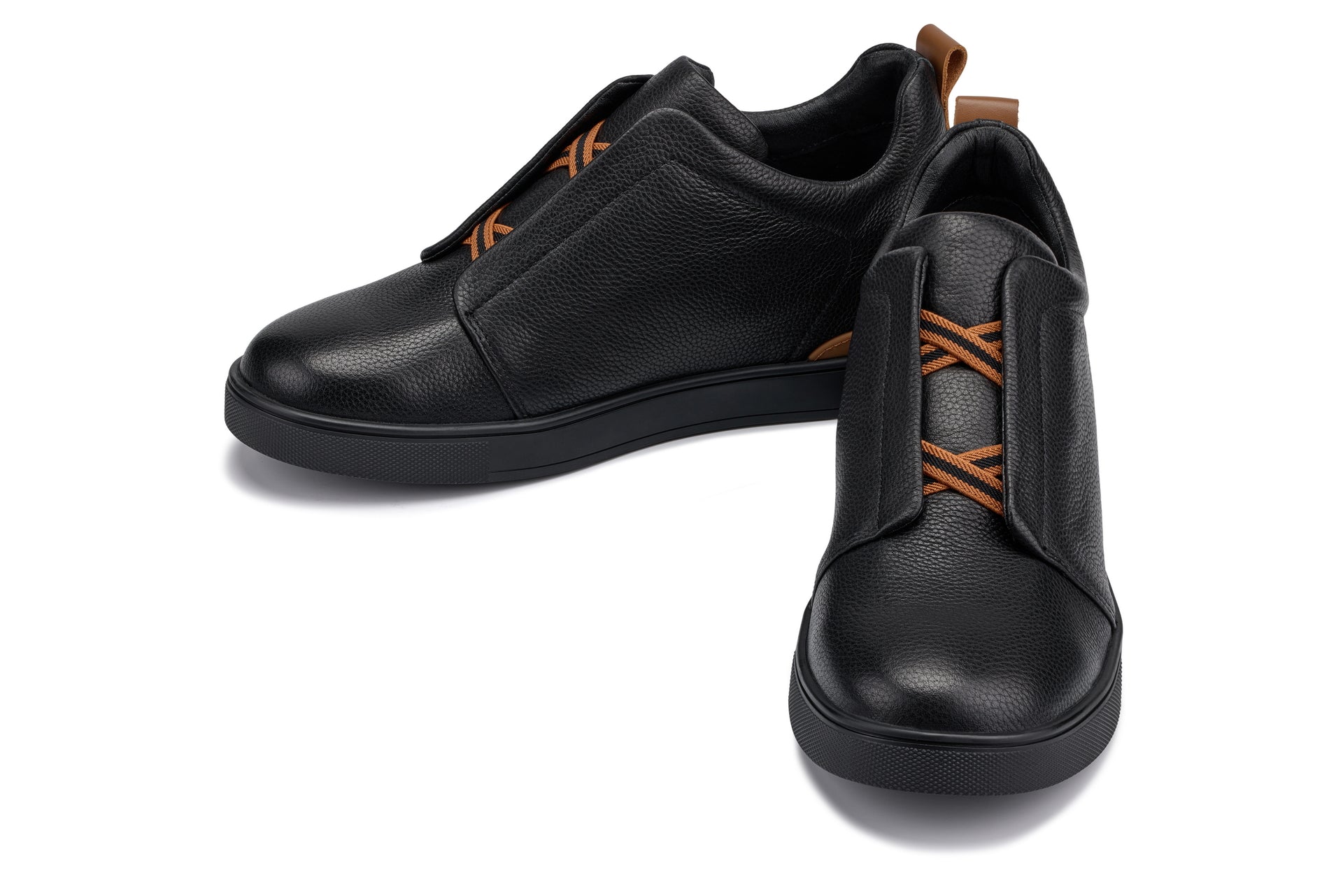 Men's Black Slip-On Snoafers J1931