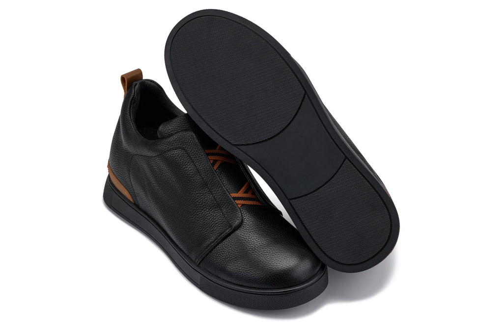 Men's Black Slip-On Snoafers J1931