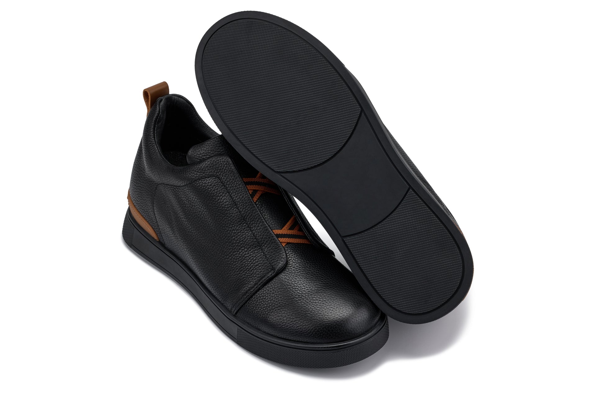 Men's Black Slip-On Snoafers J1931