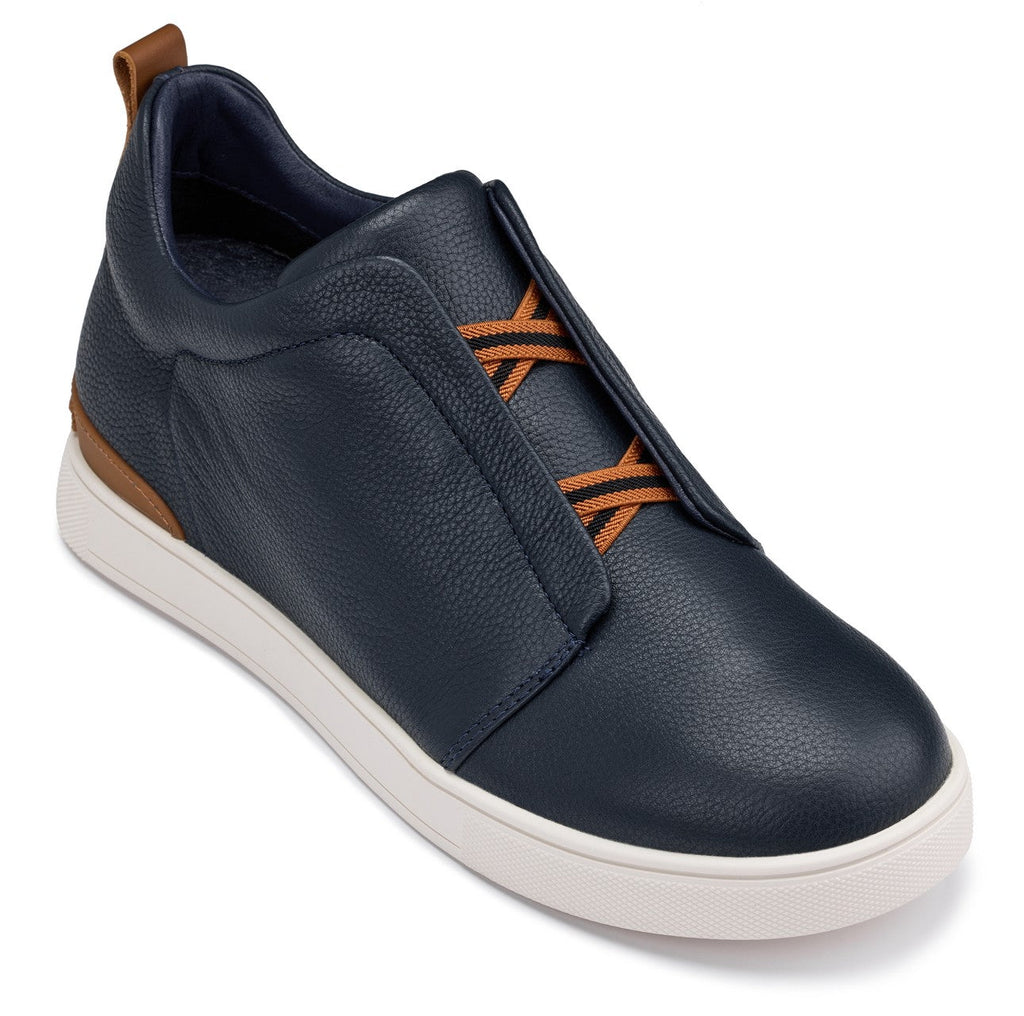 Men's Navy Slip-On Snoafers J1934