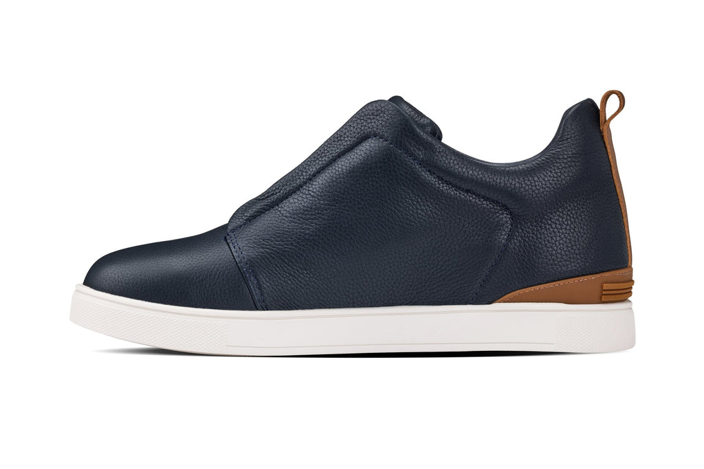 Men's Navy Slip-On Snoafers J1934