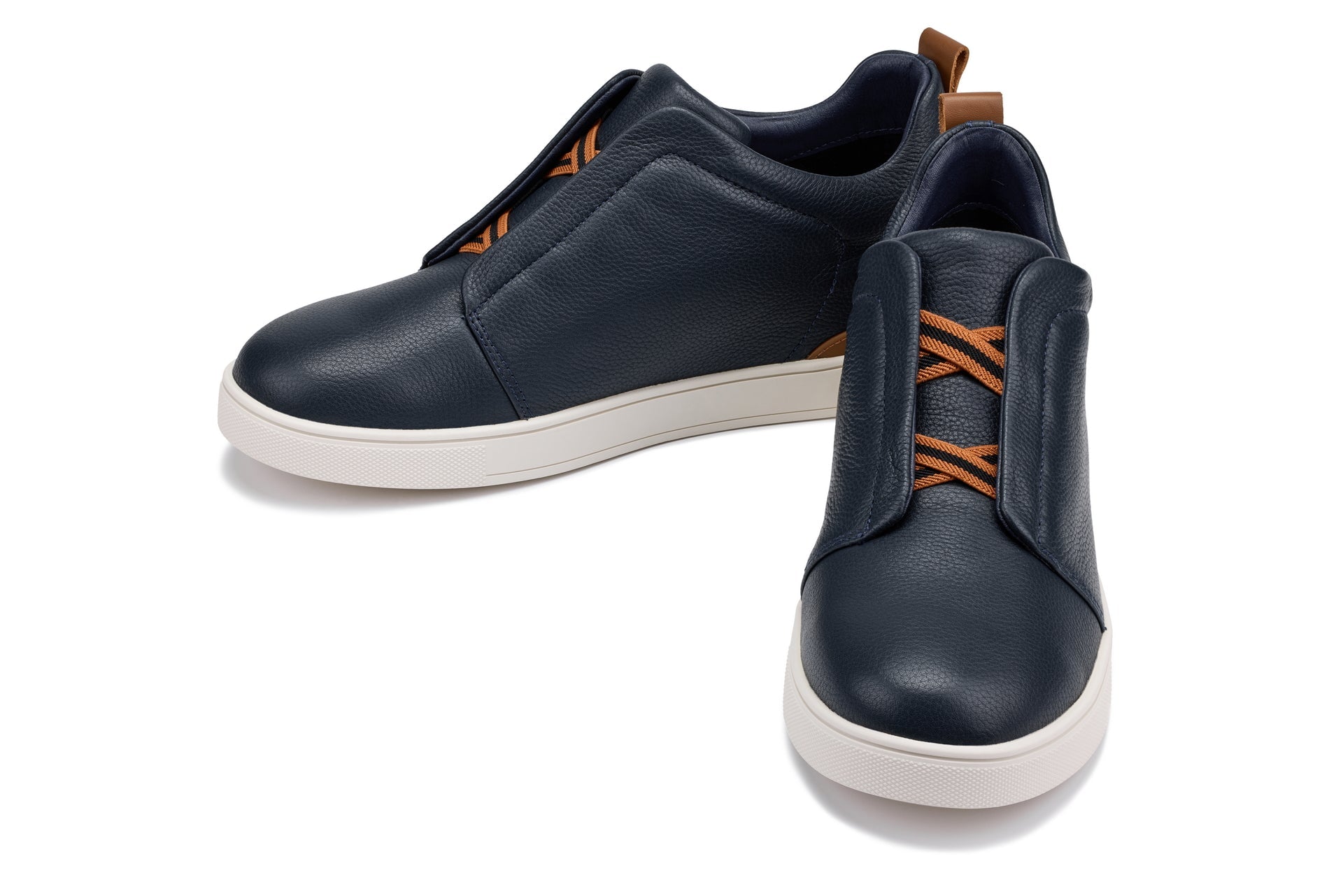 Men's Navy Slip-On Snoafers J1934