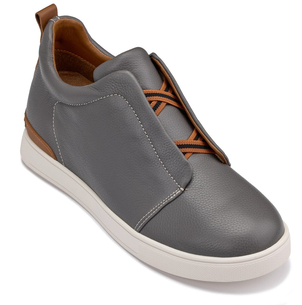 Men's Grey Slip-On Snoafers J1935