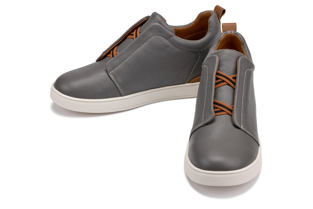 Men's Grey Slip-On Snoafers J1935