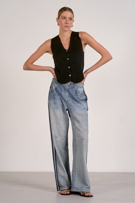 Jojo Denim Track Sweatpants