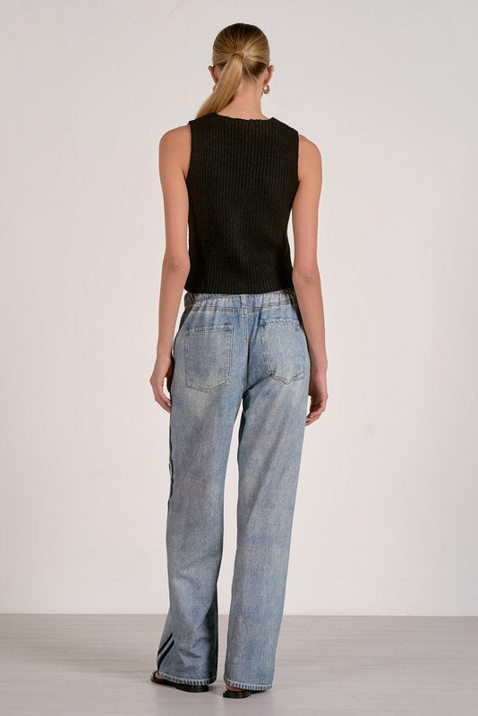 Jojo Denim Track Sweatpants