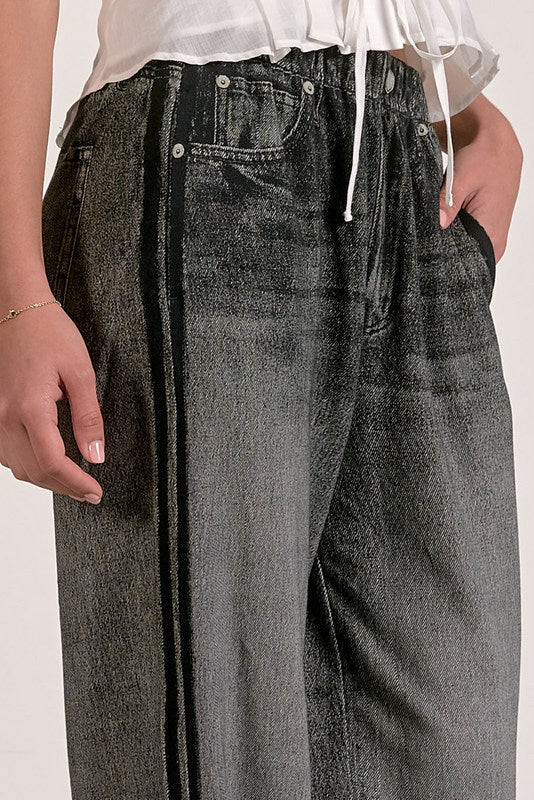Jojo Denim Track Sweatpants