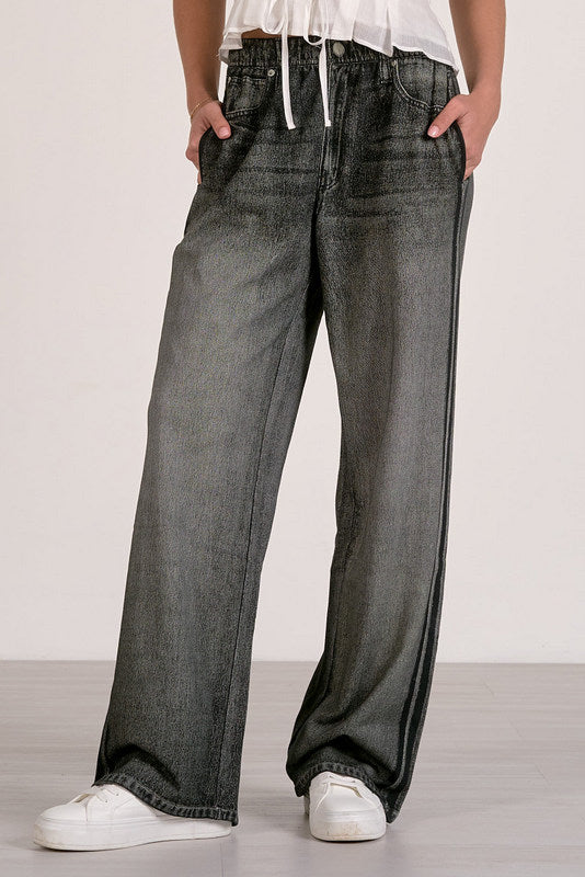 Jojo Denim Track Sweatpants