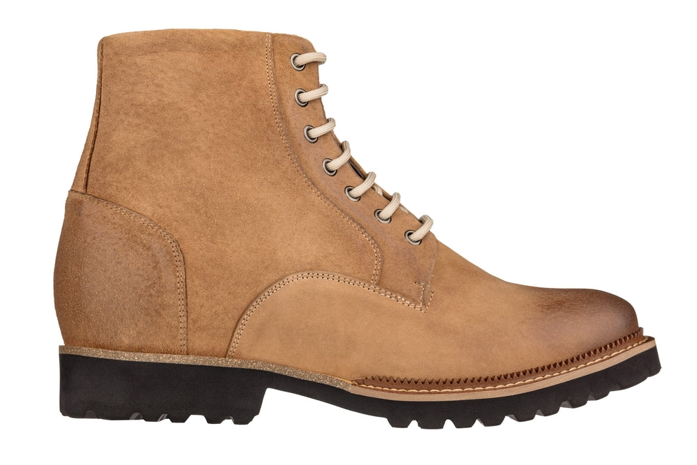 Men's Brown Casual Zipper Boots K24403