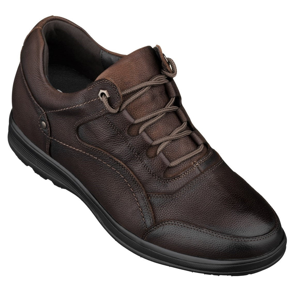 Men's Dark Brown Lace Up Casual Walker Lightweight K3045