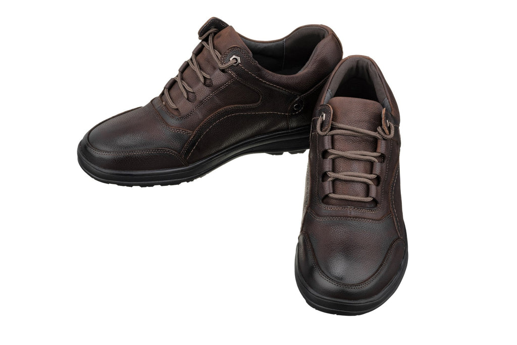 Men's Dark Brown Lace Up Casual Walker Lightweight K3045