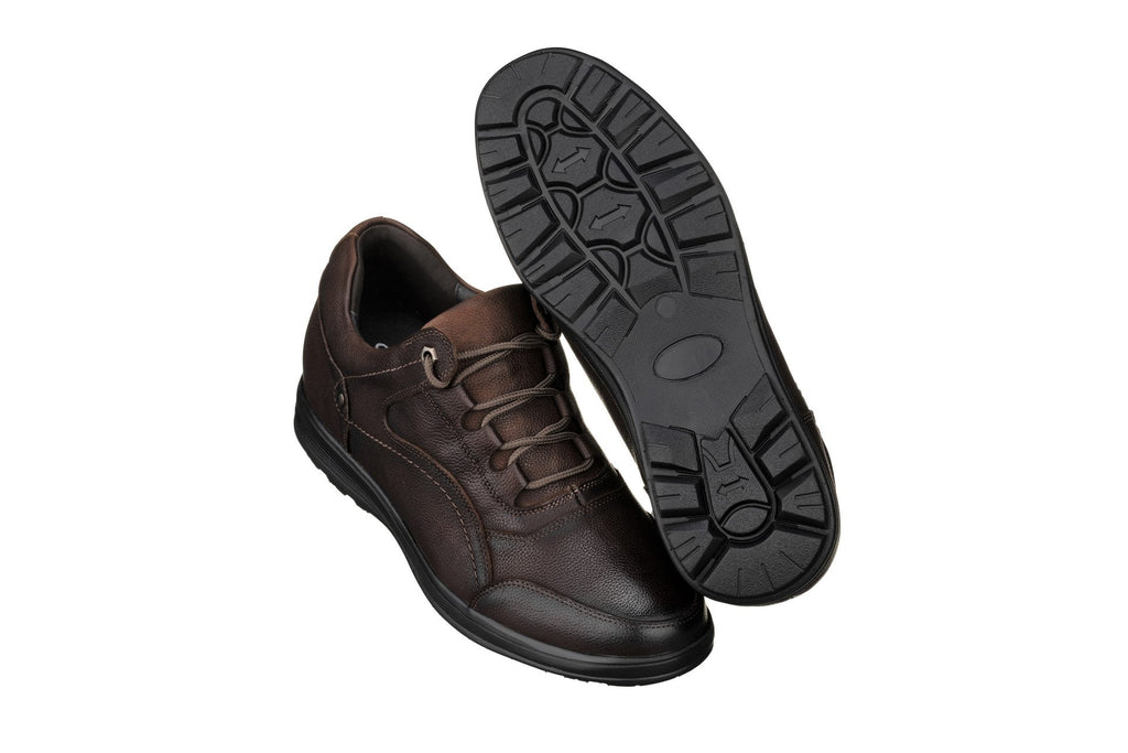 Men's Dark Brown Lace Up Casual Walker Lightweight K3045