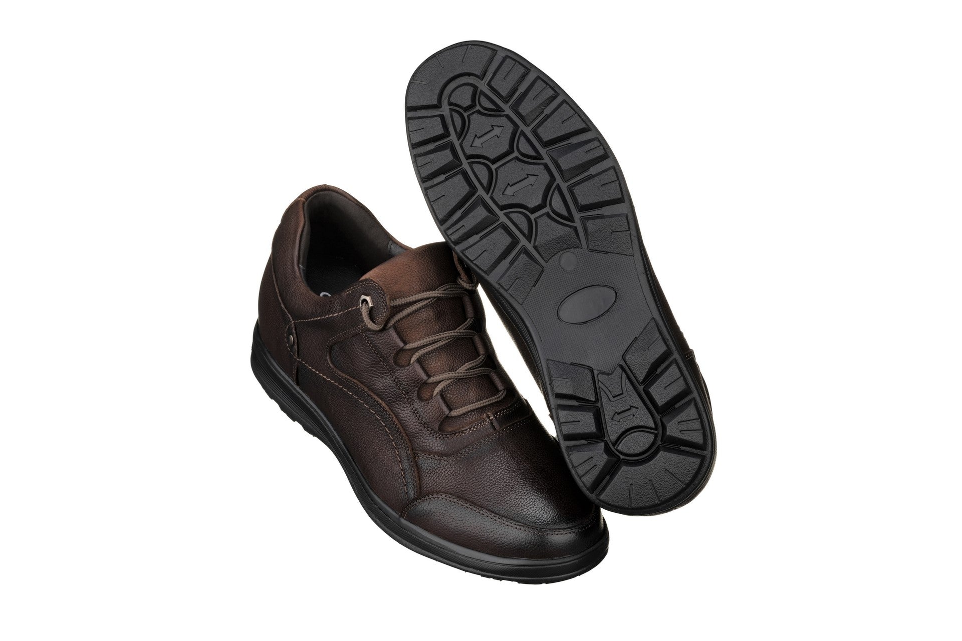 Men's Dark Brown Lace Up Casual Walker Lightweight K3045