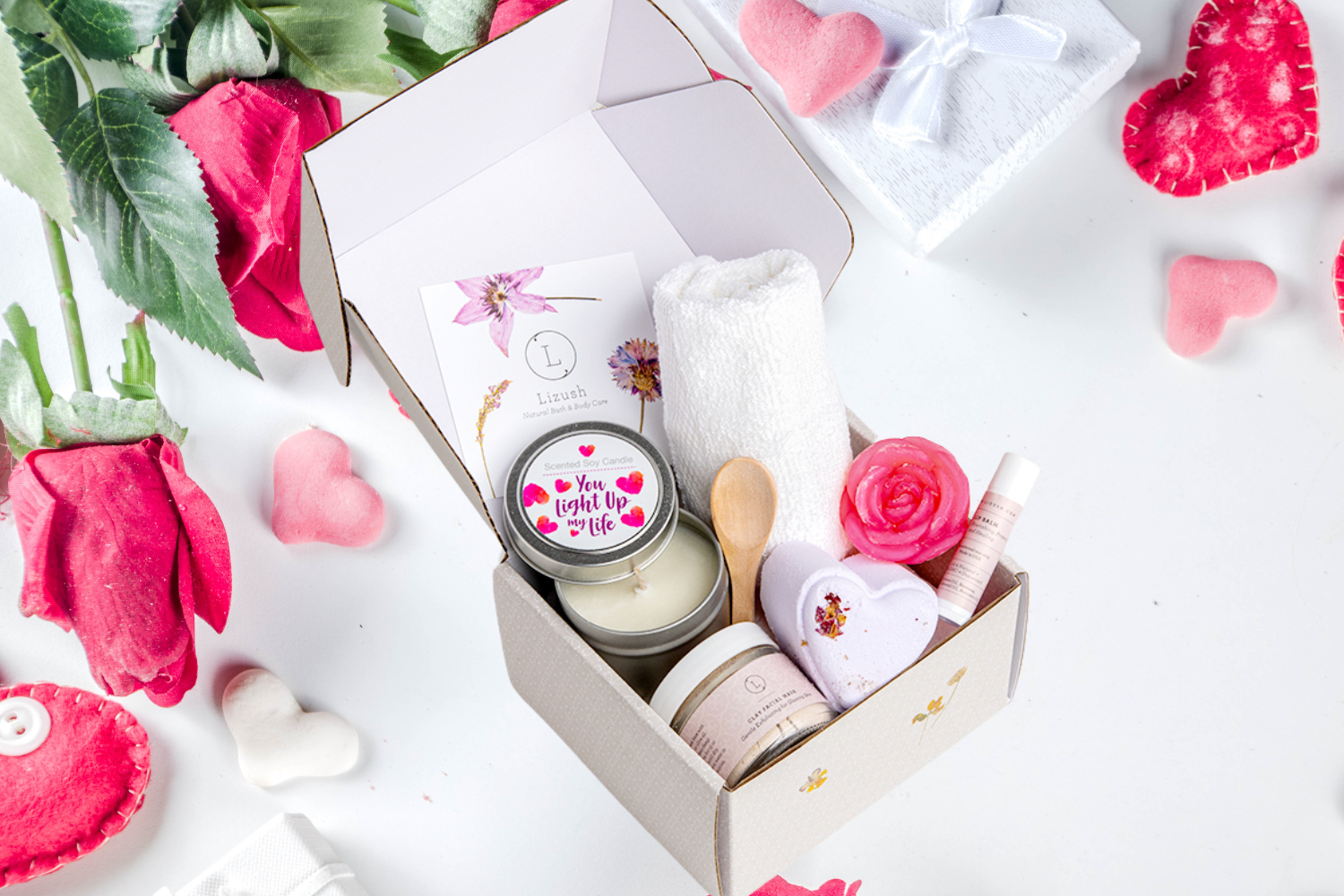 Cute LOVE Special Gift Box, Natural Skincare Gift Box, Mom, BFF, Sister