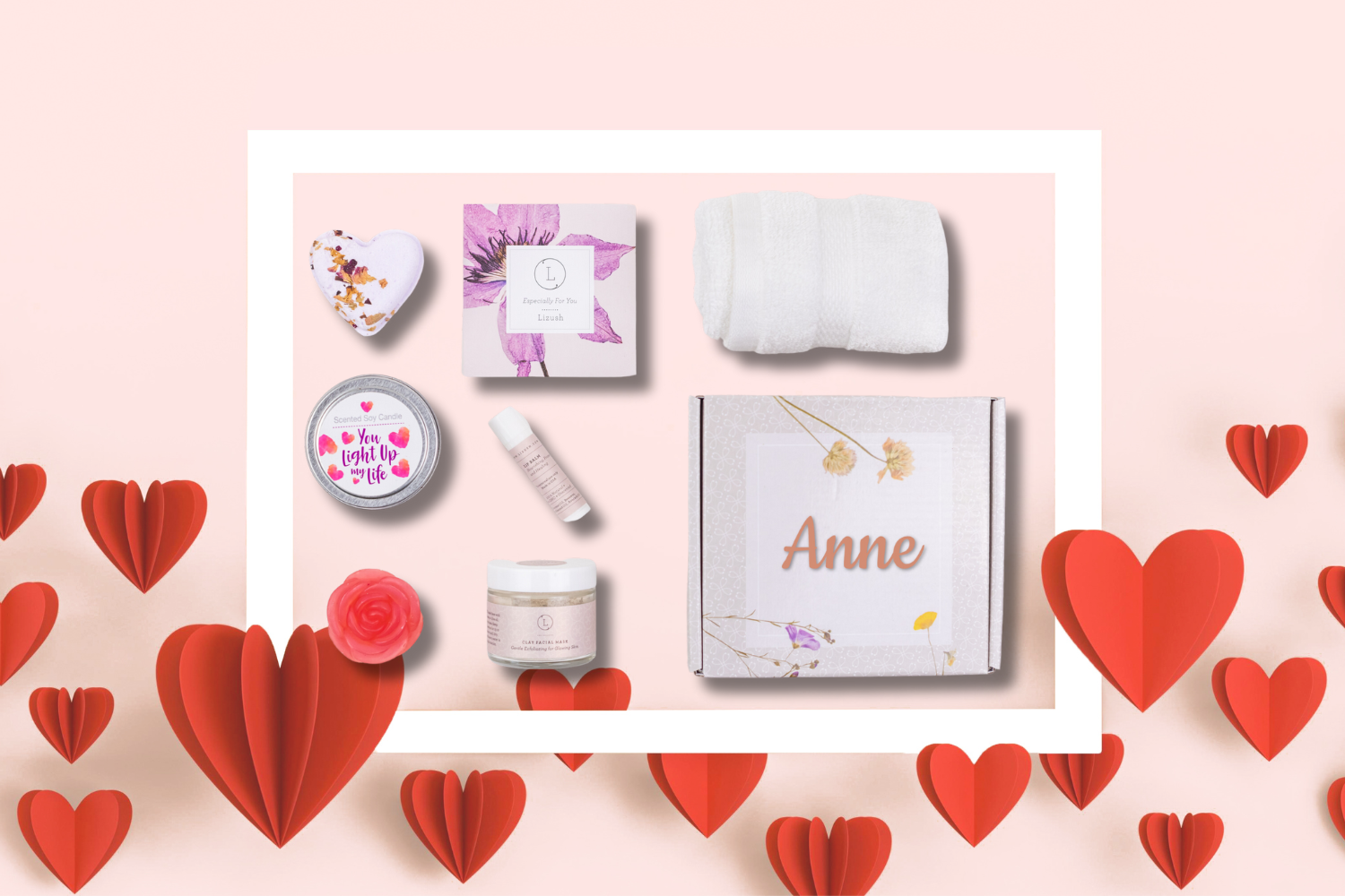 Cute LOVE Special Gift Box, Natural Skincare Gift Box, Mom, BFF, Sister