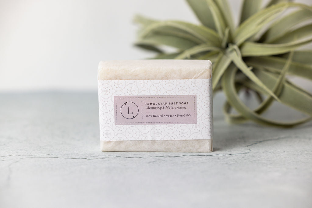 2x Himalayan Salt Soap Bar, Natural Unscented Soap, Vegan Handmade Soap