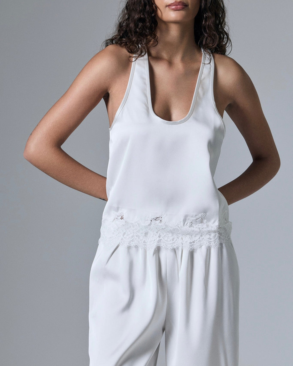 Wren Satin Lace Top