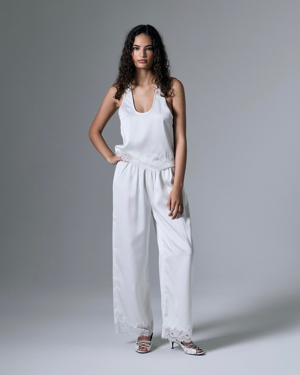 Wren Satin Lace Top