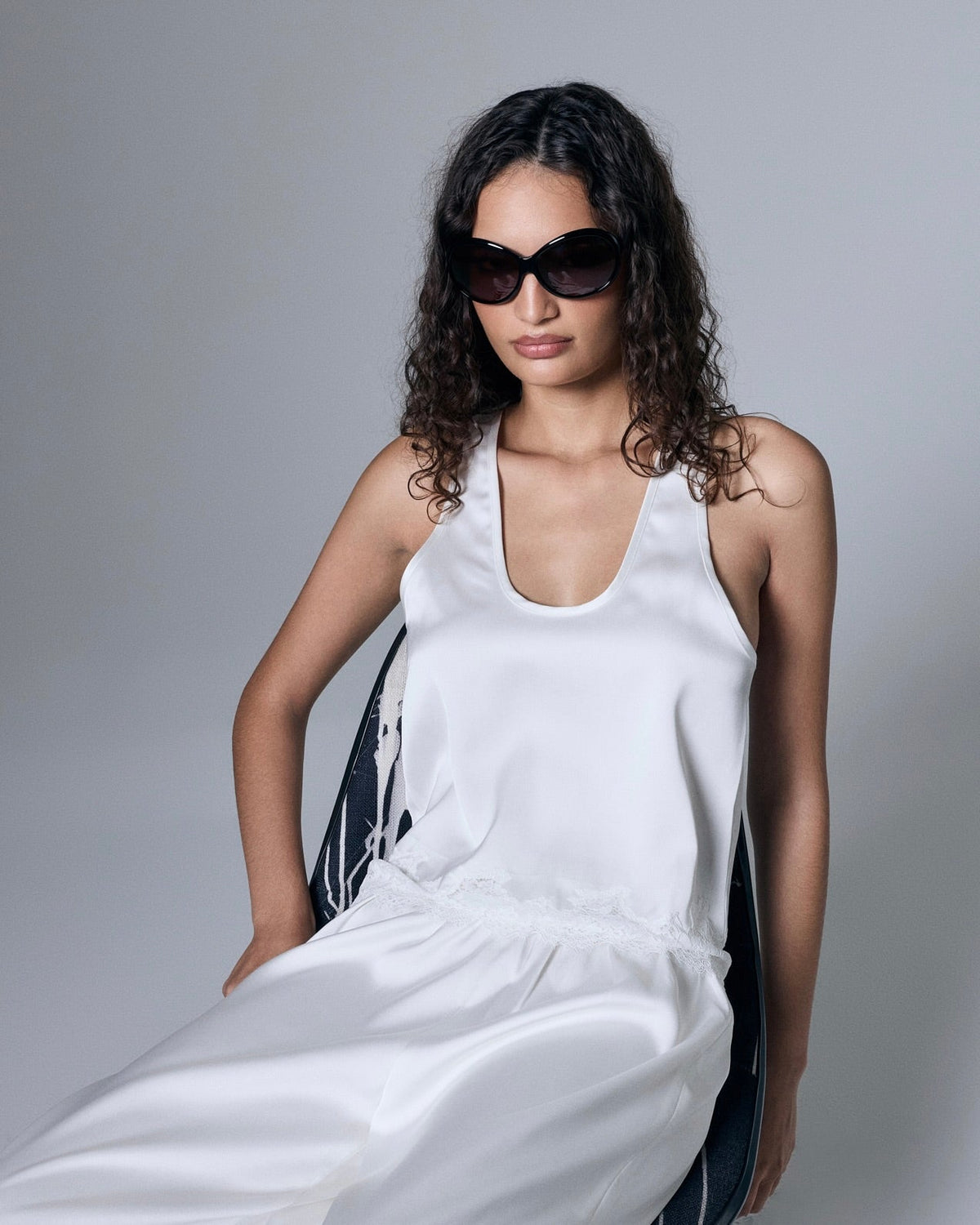 Wren Satin Lace Top
