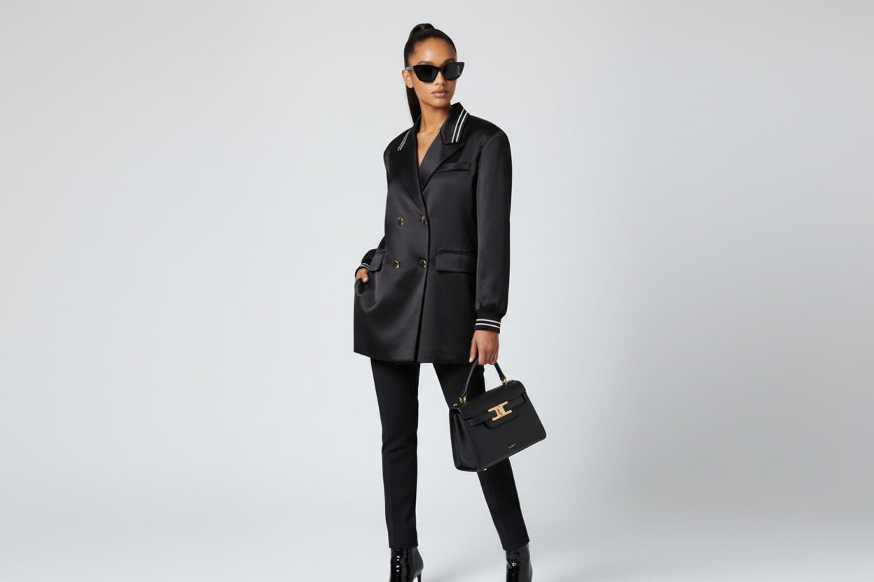 Satin Tunic Blazer - Midtown