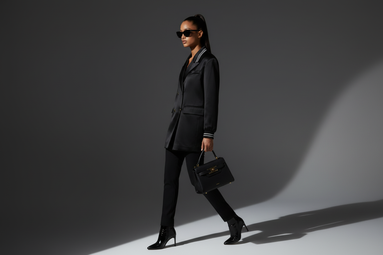 Satin Tunic Blazer - Midtown