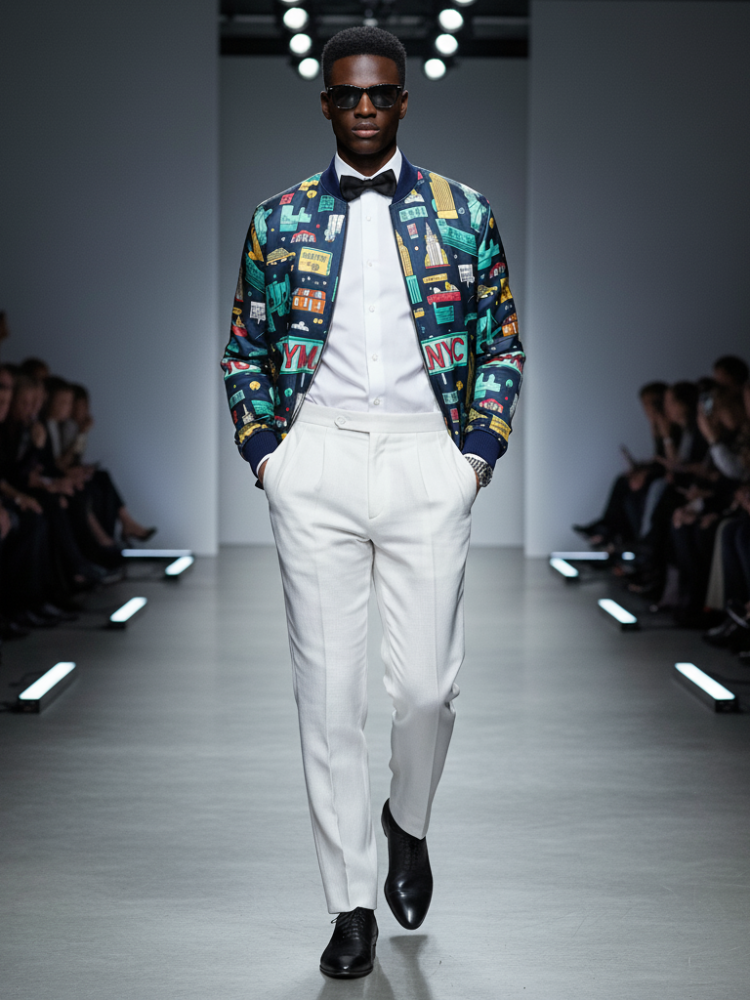 Men's Bomber Jacket - Wall Street Limited Edition