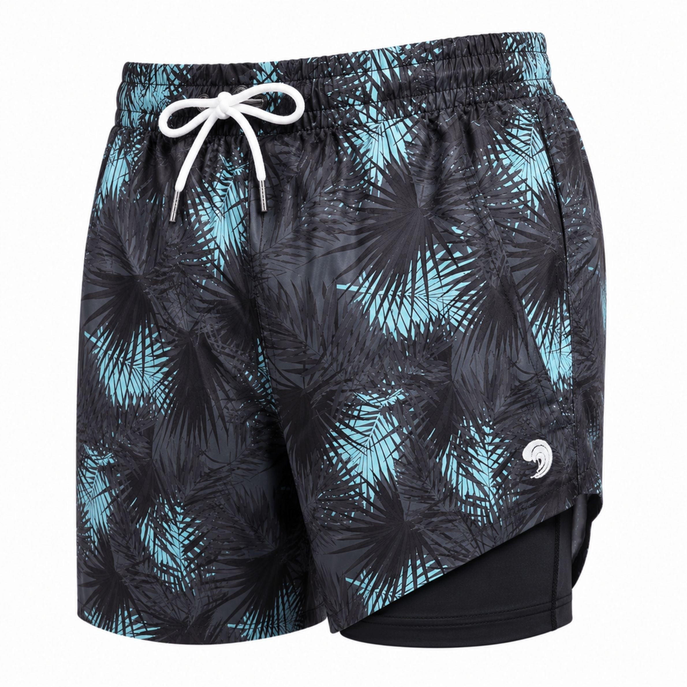 Midnight Palms - Waterproof Swim Shorts With A Waterproof Pocket