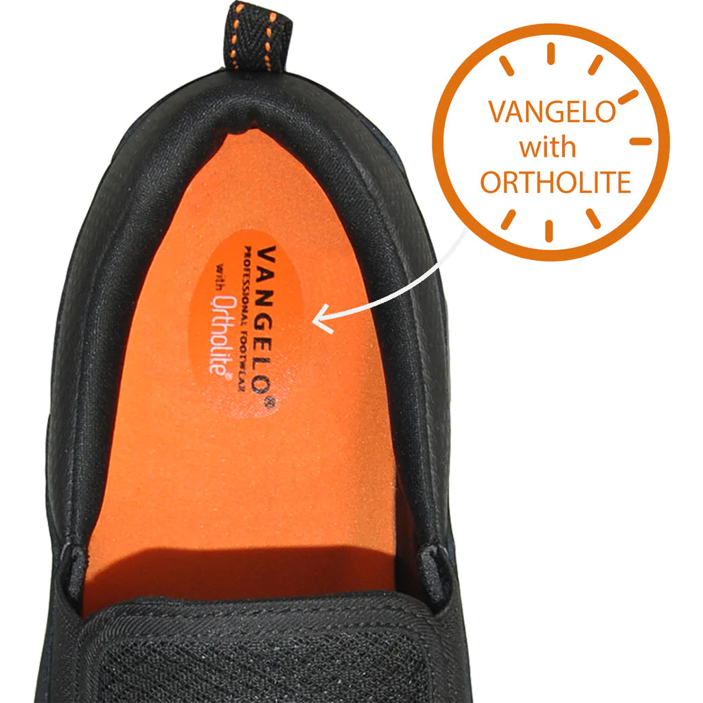VANGELO Men Slip Resistant Shoe NICK-2 Black
