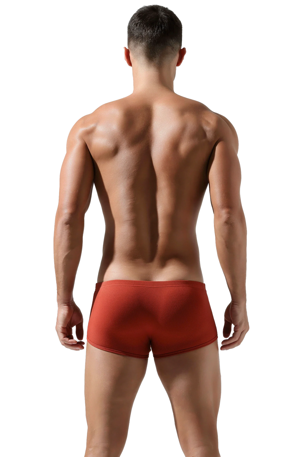 Men’s Cotton Boxer Briefs – Solid Color, Minimalist Style